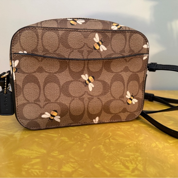 Coach Tan Crossbody Bag with Bee Design - Picture 2 of 5